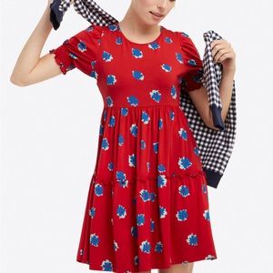 Draper James Lee Ann Dress in Aster Floral Large